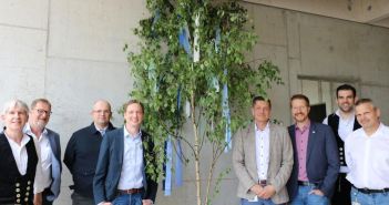 Rohbau in Gerabronn abgeschlossen, Richtfest im Mai 2025 (Foto: Bürkert Fluid Control Systems)
