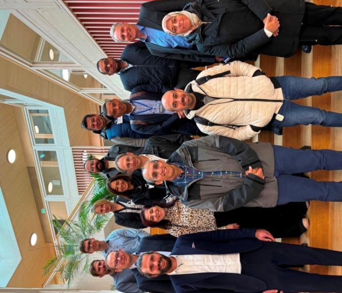 Die Delegation zusammen mit Geschäftsführer Christoph Müller (Foto: CADFEM Germany GmbH)